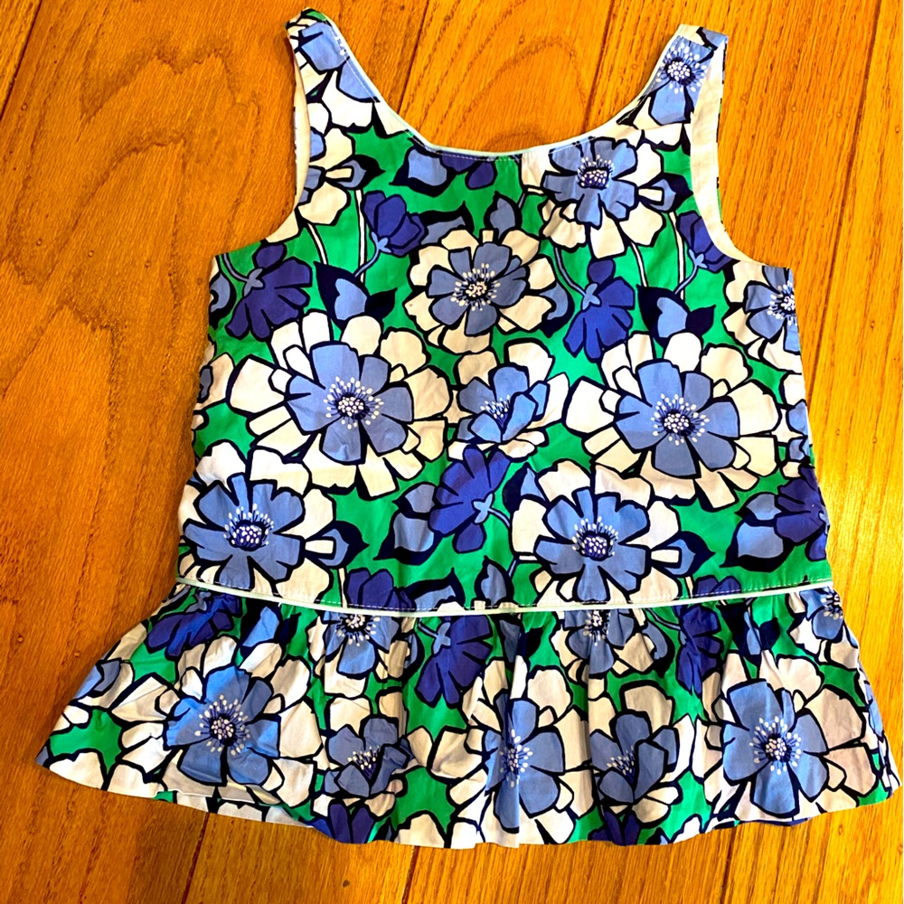 Janie and Jack floral tank top size 6